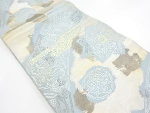 アンティーク　抽象動物に華紋模様織り出し袋帯（材料）